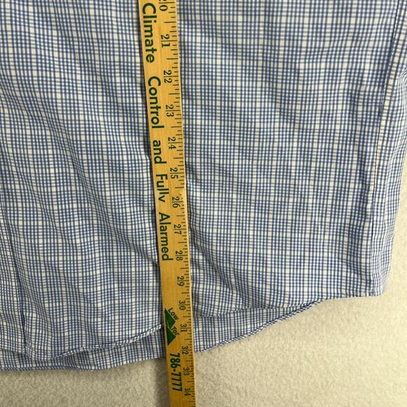 BROOKS BROTHERS Shirt Mens XL Gingham Check Non Iron Original Polo Cotton Blue - Picture 12 of 13